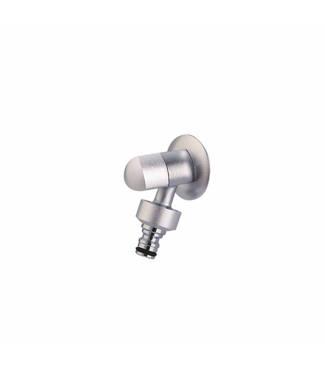 RUBINETTO IN OTTONE CROMATO SATINATO
