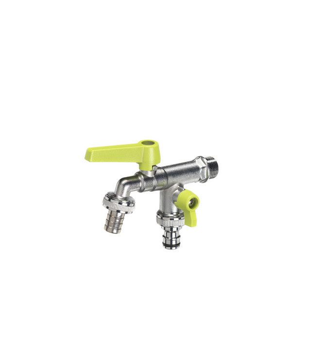 RUBINETTO DOPPIO CON LEVE VERDE ACIDO