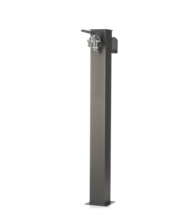 FONTANA ALLUMINIO DOPPIO RUBINETTO + PG ANTRACITE