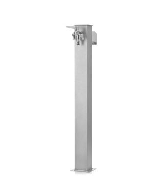 FONTANA ALLUMINIO DOPPIO RUBINETTO + PG ALLUMINIO