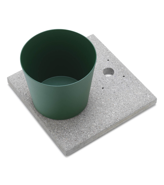 BASE IN GRANIGLIA CON VASCHETTA VERDE