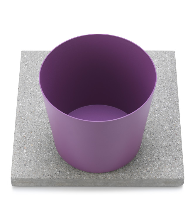 BASE IN GRANIGLIA CON VASCHETTA VIOLA