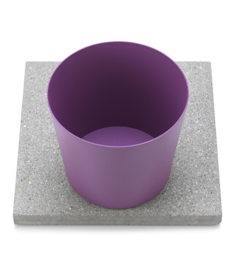 BASE IN GRANIGLIA CON VASCHETTA VIOLA