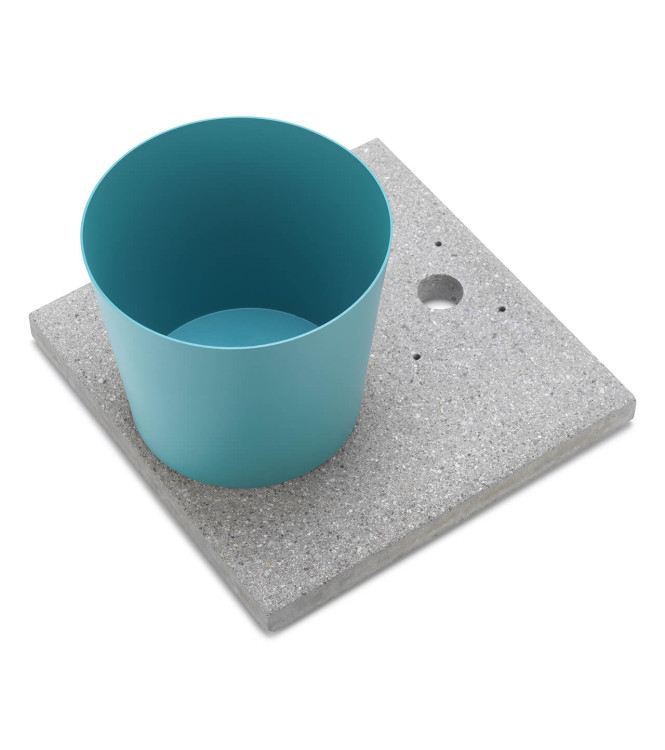 BASE IN GRANIGLIA CON VASCHETTA TURCHESE