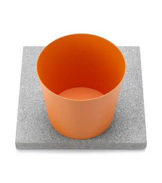 BASE IN GRANIGLIA CON VASCHETTA ARANCIONE