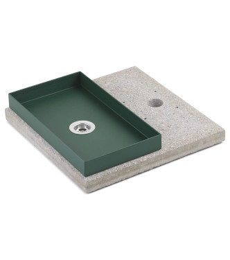 BASE IN GRANIGLIA CON VASCHETTA VERDE