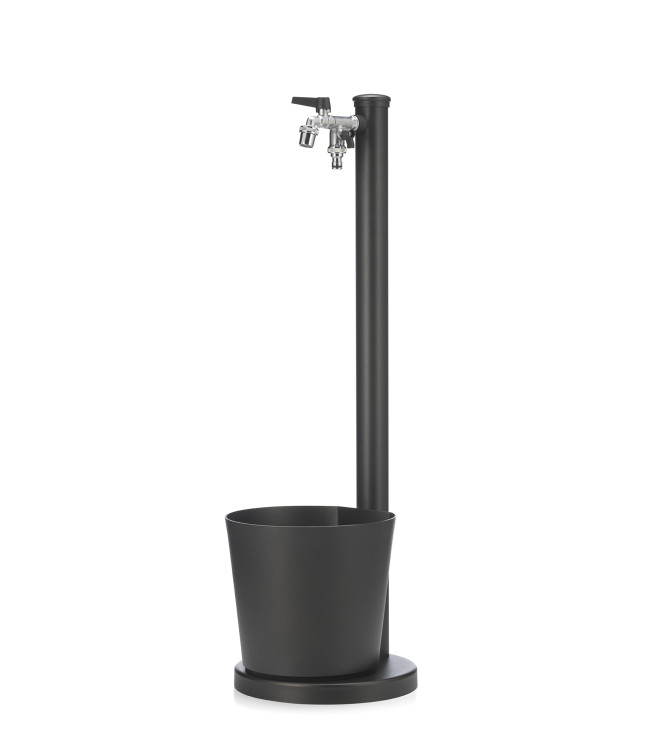 FONTANA CON VASCHETTA ANTRACITE