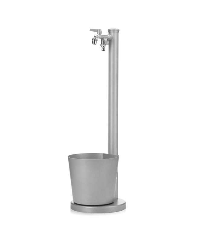 FONTANA CON VASCHETTA ALLUMINIO
