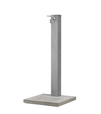 FONTANA CON BASE CEMENTO ALLUMINIO