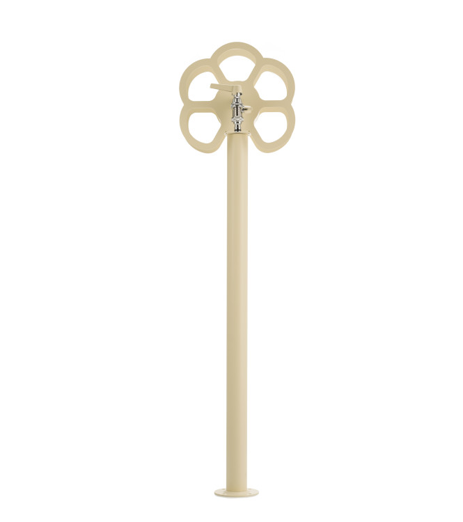 FONTANA CON CON PORTAGOMMA A FIORE AVORIO