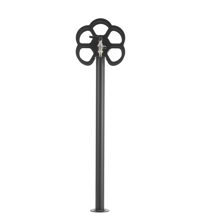 FONTANA CON CON PORTAGOMMA A FIORE ANTRACITE