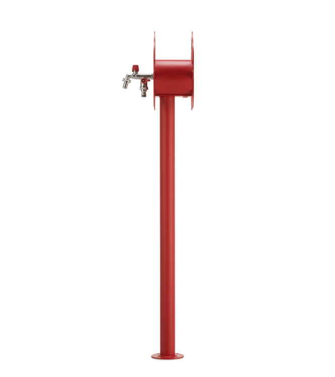 FONTANA CON CON PORTAGOMMA A FIORE ROSSO