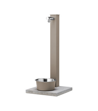 FONTANA PET CON RUBINETTO PULSANTE TEMPORIZZATO TORTORA