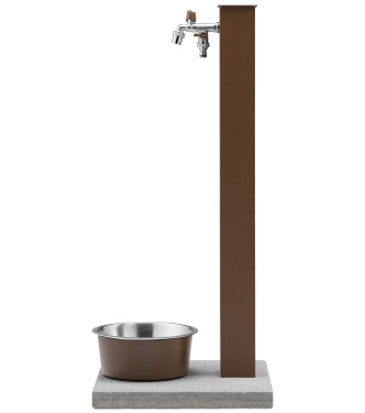 FONTANA PET DOPPIO RUBINETTO RUGGINE