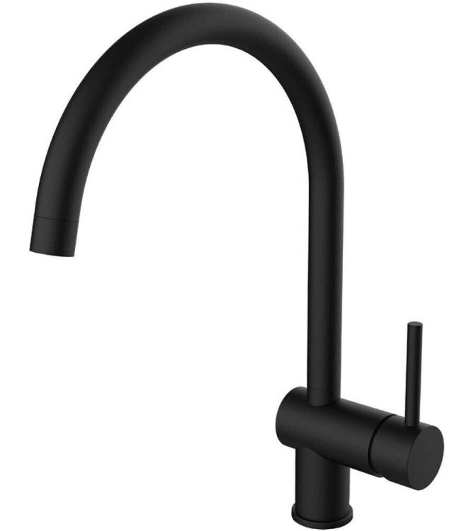 PAFFONI LIG280 LIGHT MISCELATORE MONOCOMANDO LAVELLO NERO OPACO