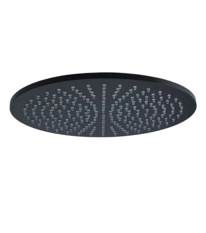 Soffione tondo ispezionabile Ø 22,5 cm in metallo nero opaco - Master di Paffoni