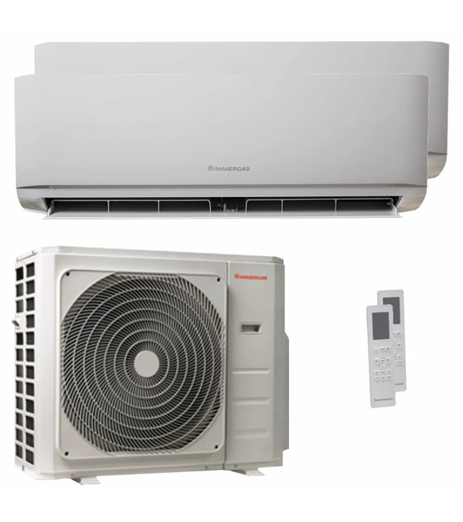 Condizionatore Immergas Serie Thor 12000+18000 BTU Dual Split Inverter  A++/A+ - Unità  esterna 7.9 KW - 3.035045