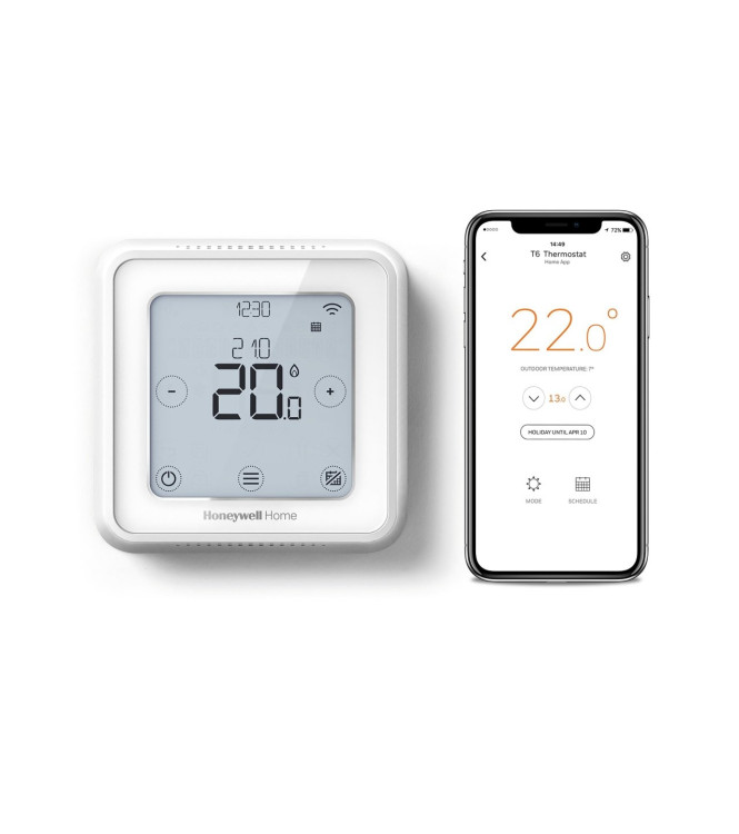 Cronotermostato Wifi Smart Lyric T6 Honeywell by Resideo Cablato BIANCO Y6H910WF4032