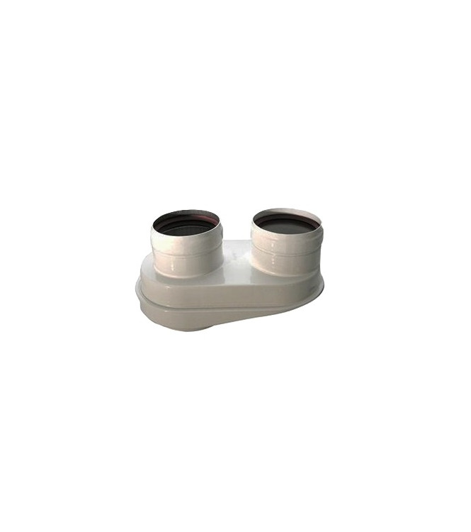 Sdoppiatore Fumi Ø 80/80 mm per Scaldabagni Opalia Camera Stagna- Hermann Saunier Duval 0020221354