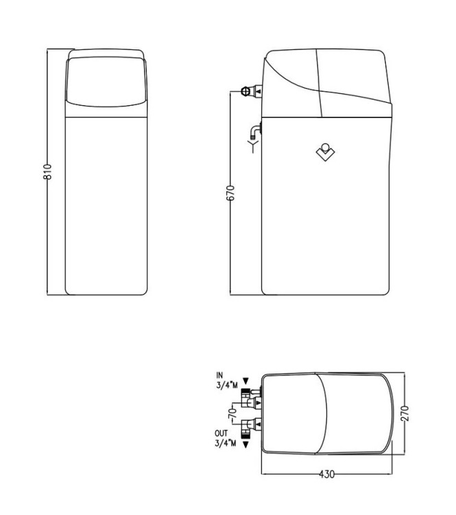 Cillit Addolcitore automatico elettronico DOMOSOFT UKV-BIO 20 - 081007