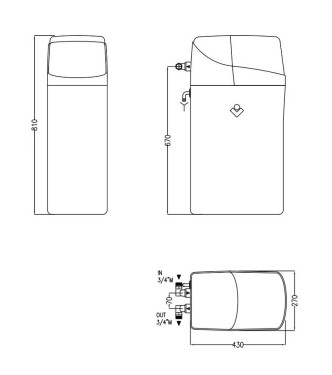 Cillit Addolcitore automatico elettronico DOMOSOFT UKV-BIO 20 - 081007