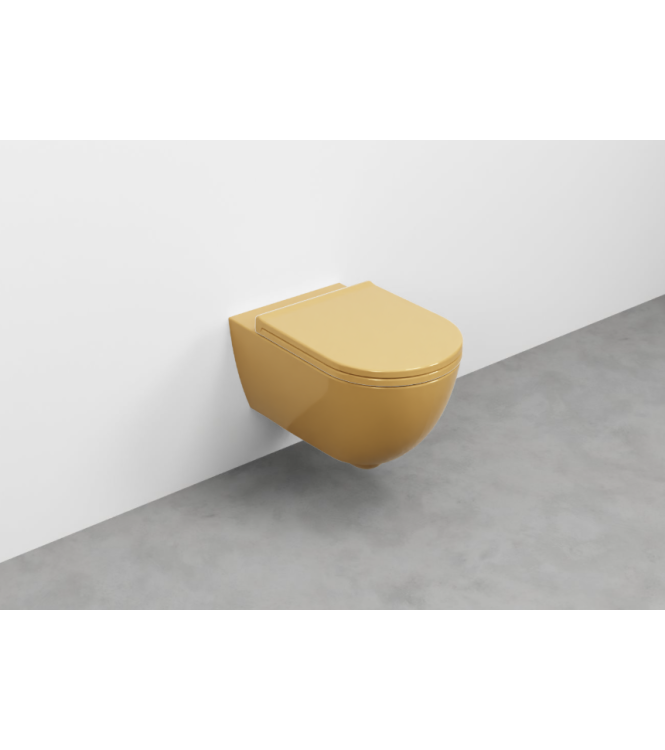 ENJOY WALL-HUNG TOILET WITHOUT FLUSH PLATE + FASTENERS 54x35 ANEMONE - EJVSKAM
