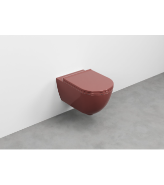 ENJOY WALL-HUNG TOILET WITHOUT FLUSH PLATE + FASTENERS 54x35 CORAL - EJVSKCO