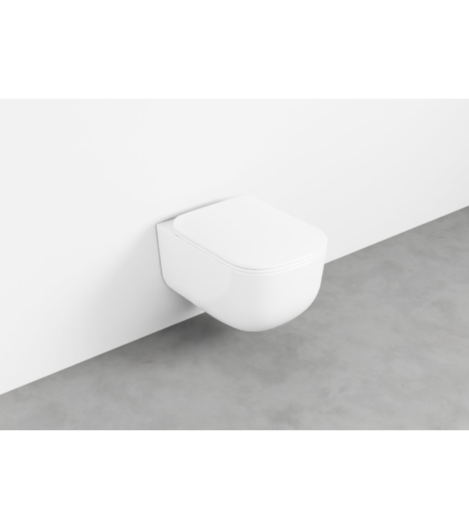 ERA WC SOSPESO SENZA BRIDA 36,5x53 BIANCO LUCIDO - ERVSK CERAMICA CIELO