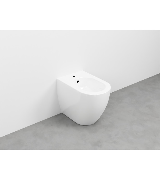 SMILE FLOOR-MOUNTED BIDET 1F 34x53 GLOSSY WHITE - SMBID