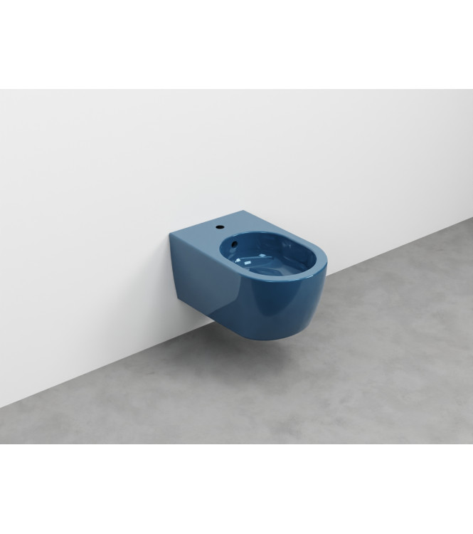 SMILE WALL-HUNG BIDET 1F WITH 34x53 FASTENERS, OLTREMARE - SMBSNWOL