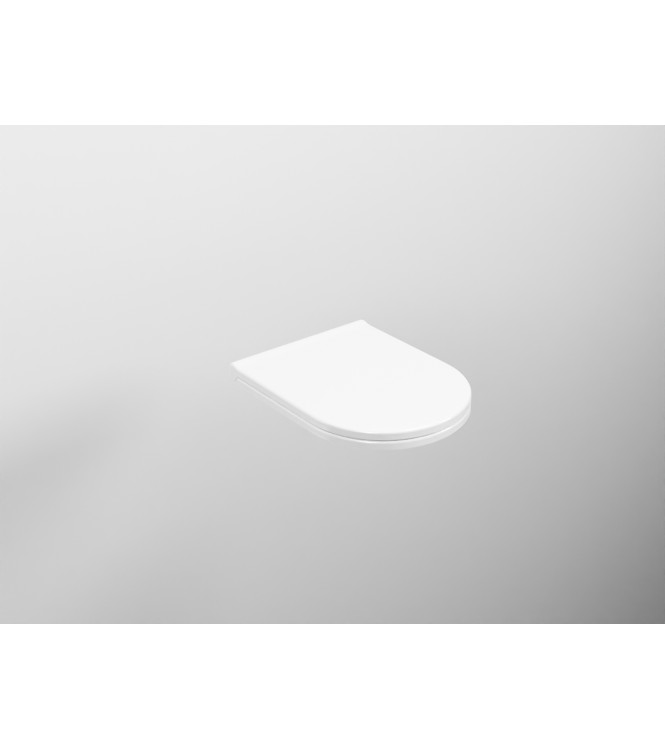 SMILE THERMOSETTING SEAT WITH FRICTION FINISH IN GLOSSY WHITE - CPVSMF