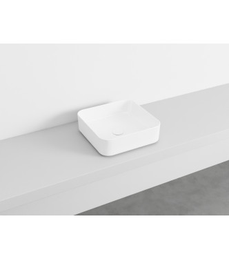 SHUI COMFORT LAVABO 40x40 BIANCO LUCIDO - SHCOLAQ40 CERAMICA CIELO
