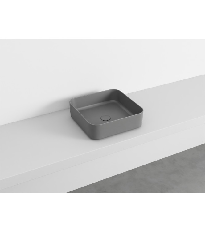 SHUI COMFORT LAVABO 40x40 CEMENTO - SHCOLAQ40CM CERAMICA CIELO