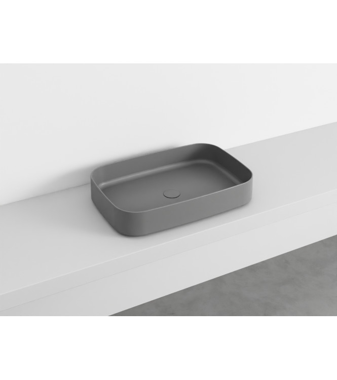 SHUI COMFORT LAVABO 60x40 CEMENTO - SHCOLAR60CM CERAMICA CIELO