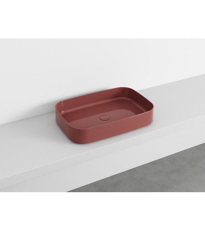 SHUI COMFORT WASHBASIN 60x40 H.12.5 CORAL - SHCOLAR60CO