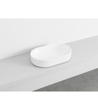 SHUI COMFORT OVAL WASHBASIN 60x38 GLOSSY WHITE - SHCOLAO60