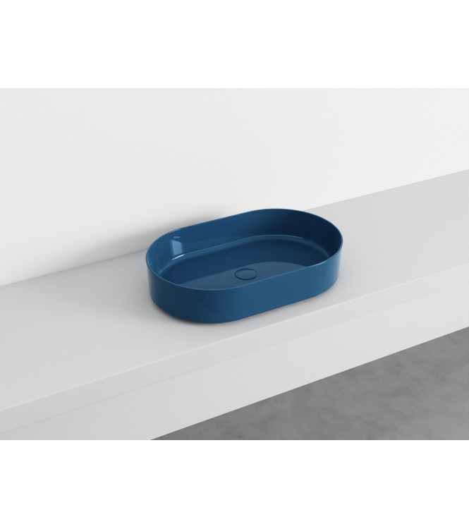 SHUI COMFORT LAVABO OVALE 60x38 OLTREMARE - SHCOLAO60OL CERAMICA CIELO