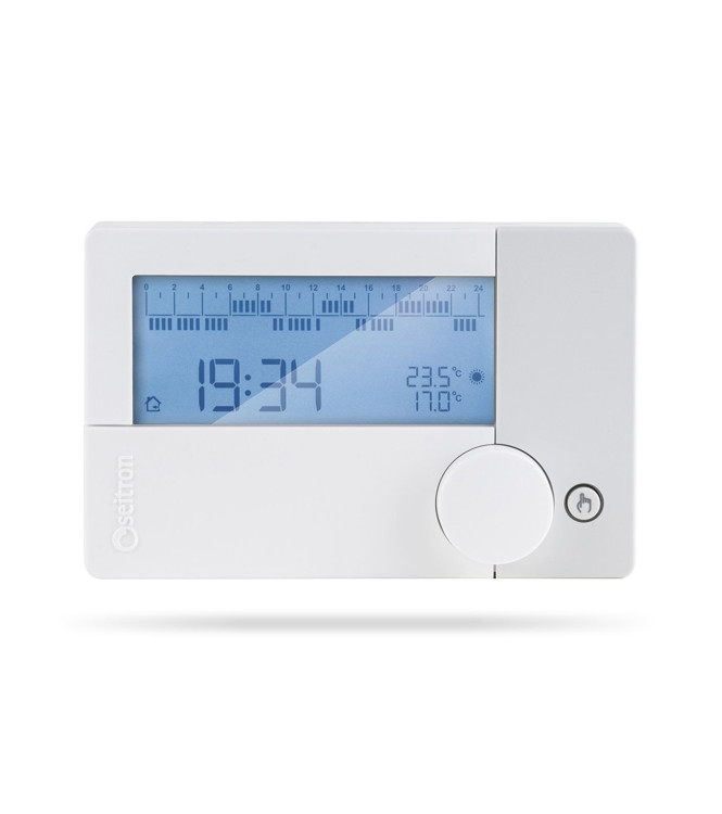 CRONOTERMOSTATO DIGITALE GIORNALIERO - SETTIMANALE FREETIME EVO SEITRON - TCD02B2