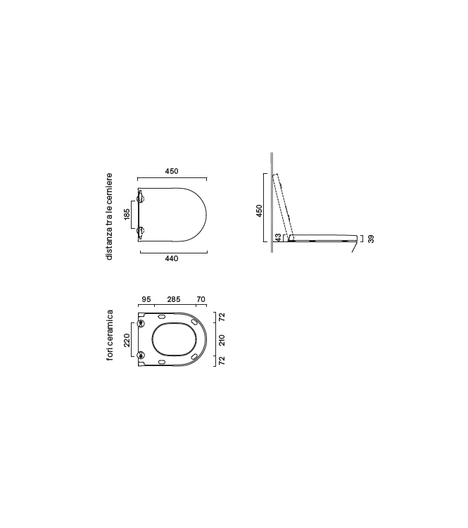 SFERA-ZERO SEDILE AVVOLGENTE SOFT-CLOSE CATALANO - 0551100001