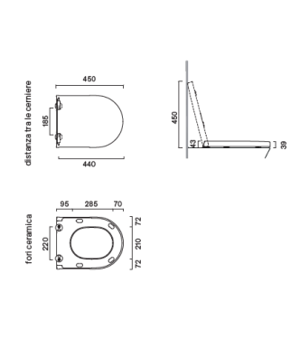 SFERA-ZERO SEDILE AVVOLGENTE SOFT-CLOSE CATALANO - 0551100001