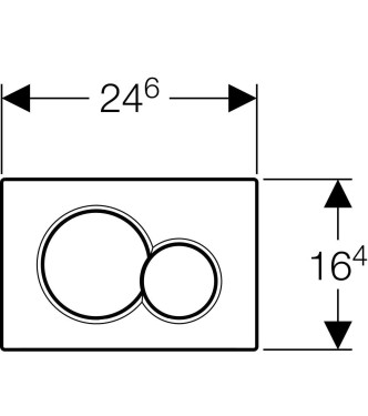 PLACCA DI COMANDO SIGMA 01 GEBERIT BIANCA - 115.770.11.5