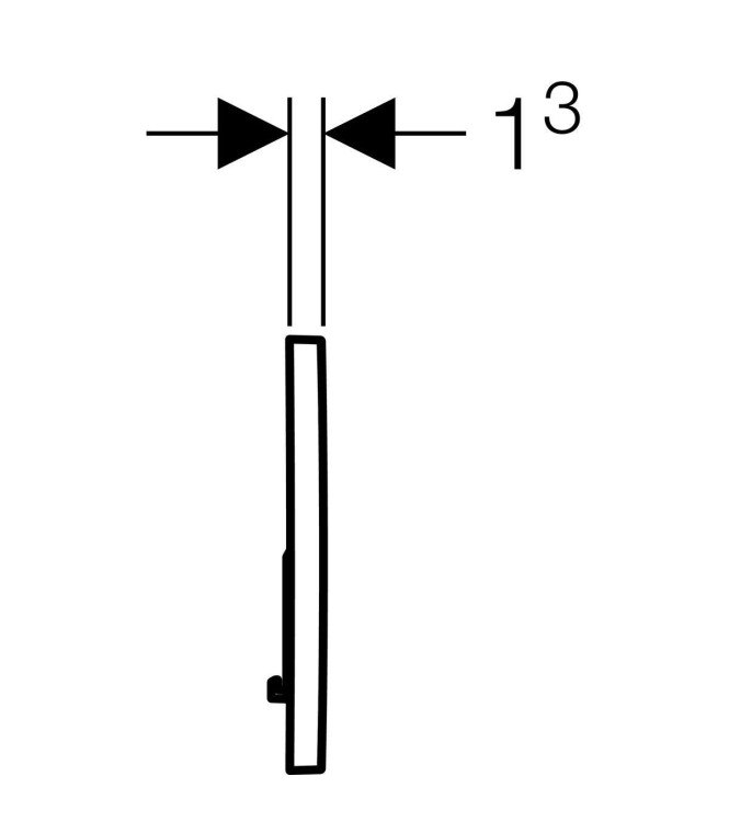 SIGMA 01 GEBERIT WHITE CONTROL PLATE - 115.770.11.5