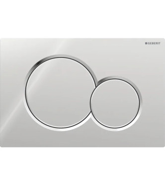 GEBERIT SIGMA 01 CONTROL PLATE IN POLISHED CHROME - 115.770.21.5