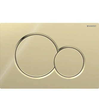 SIGMA 01 GEBERIT CONTROL PLATE IN POLISHED BRASS - 115.770.DT.5