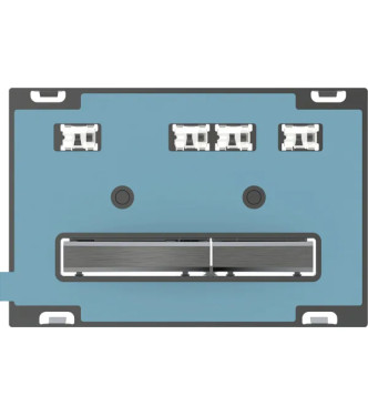 PLACCA DI COMANDO SIGMA 50 GEBERIT TASTI NERO CROMATO, PLACCA PERSONALIZZABILE - 115.671.00.2