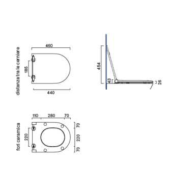 SFERA-ZERO SEAT & COVER SLIM SOFT-CLOSE SATIN WHITE -  0551200021