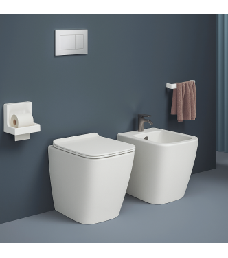 SET SANITARI A TERRA SERIE A16 BIANCO OPACO ART-CERAM  / ASV00405 + ASB00205 + ASA00105