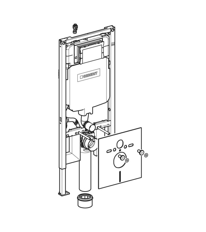 DUOFIX MODULO PER WC SOSPESO 114 CM - GEBERIT 111.795.00.1