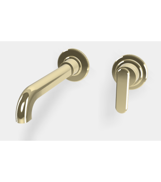 MISCELATORE LAVABO A PARETE PARK LANE CHAMPAGNE - FIMA F1301WLX9HL