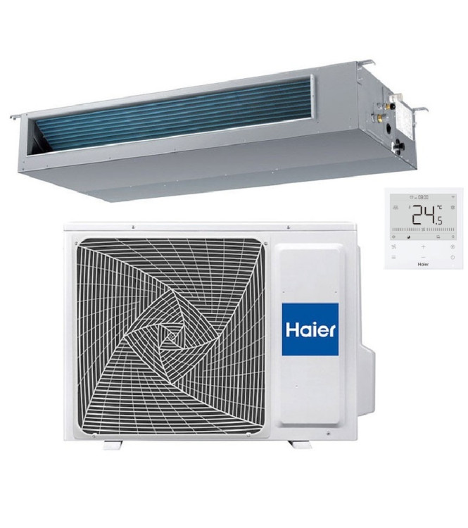 CONDIZIONATORE HAIER SLIM 24000 BTU CANALIZZABILE INVERTER A++WIFI / MEDIA PREVALENZA - 1U71S2ST1FA + AD71S2SM9FA(H)